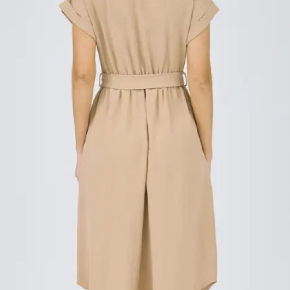 Nwt Blu Pepper Collared Button Down Belted Midi D… - image 4